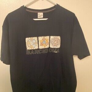 Men's T-shirt crew neck, size 3XL but it fits more like a XL, dark blue